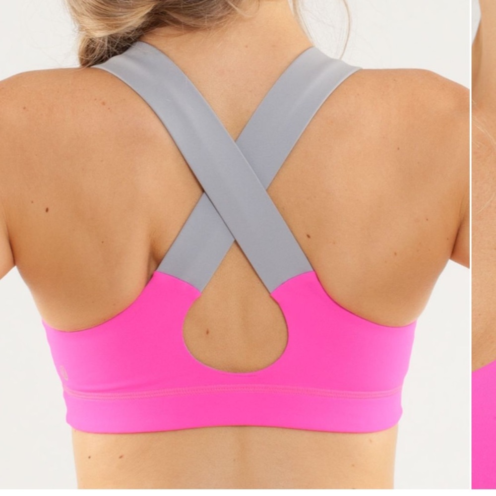 Lululemon pink sports bra size 8